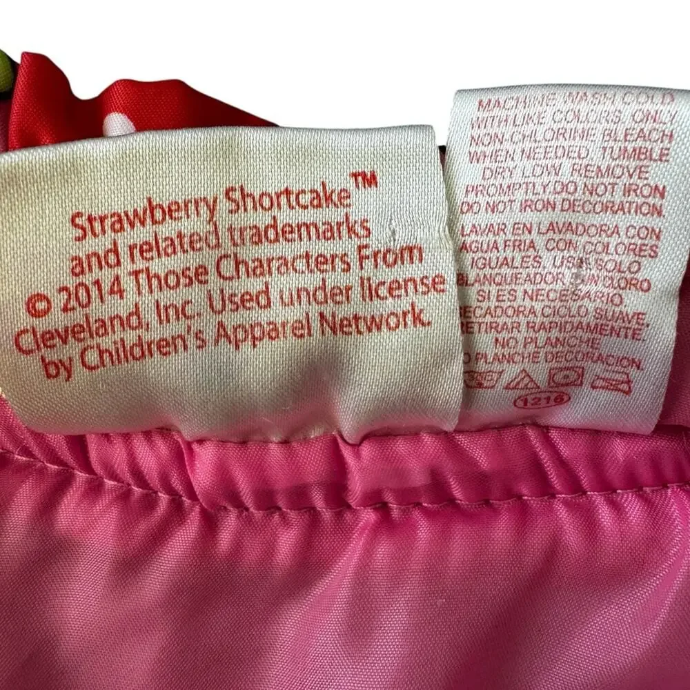 2014 Strawberry Shortcake XOXO Kids Red Strawberry Patterned Vest